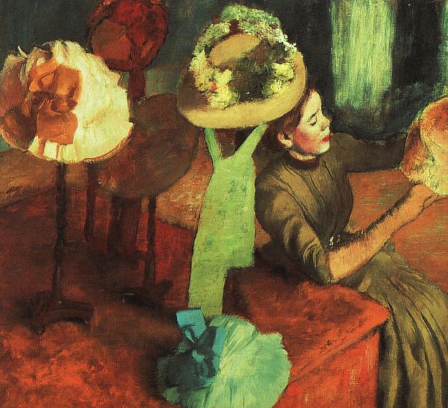 Edgar Degas The Millinery Shop Sweden oil painting art